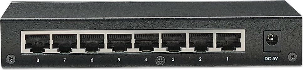 Switch Intellinet 8 porta Gigabit, desktop, metalik