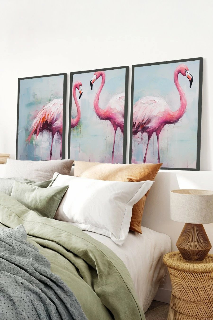 Pikturë dekorative me kornizë MDF (3 copë), Wallity, Huhu475S, 20x30cm