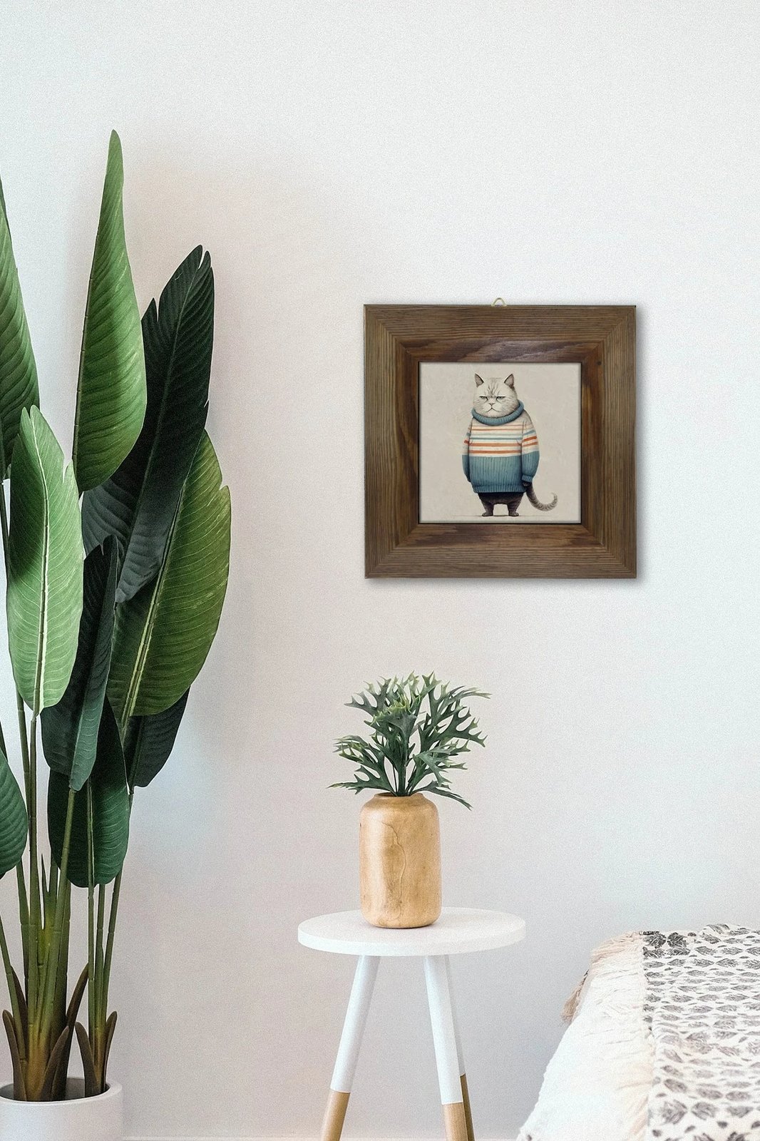 Pikturë dekorative me kornizë, Wallity, Artvessakaro53, shumëngjyrëshe, 15.5x15.5cm