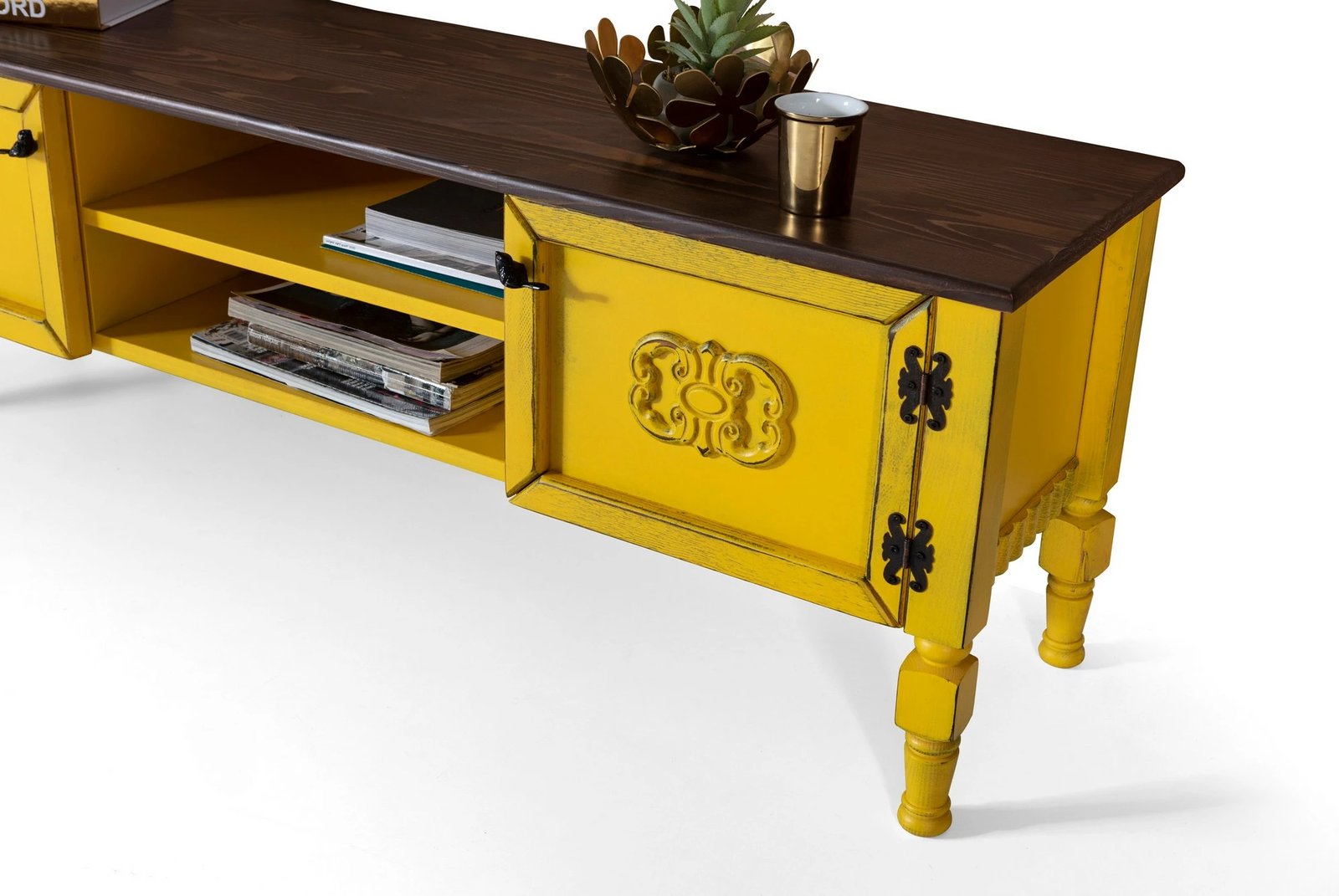 Komodë TV Hanah Home, Ada TV, e verdhë