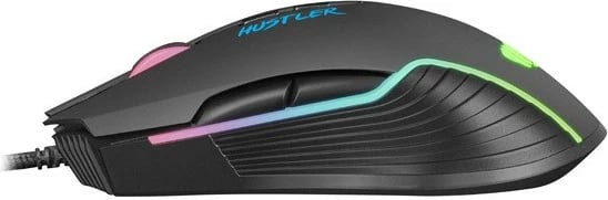 Maus gaming Fury Hustler NFU-1698, 6400 DPI, me ndriçim RGB, i zi