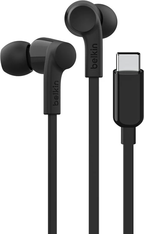 Kufje Belkin SoundForm me kabllo, USB Type-C, të zeza