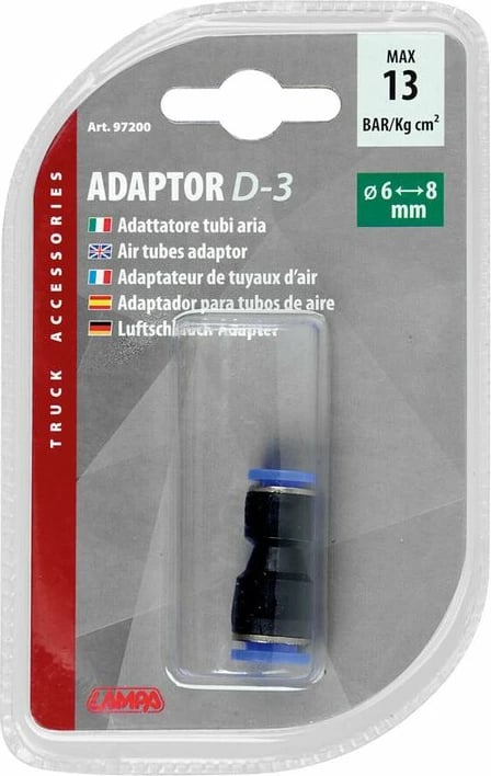 Konektor Ajri D-3  Ø6>8mm Kamioni