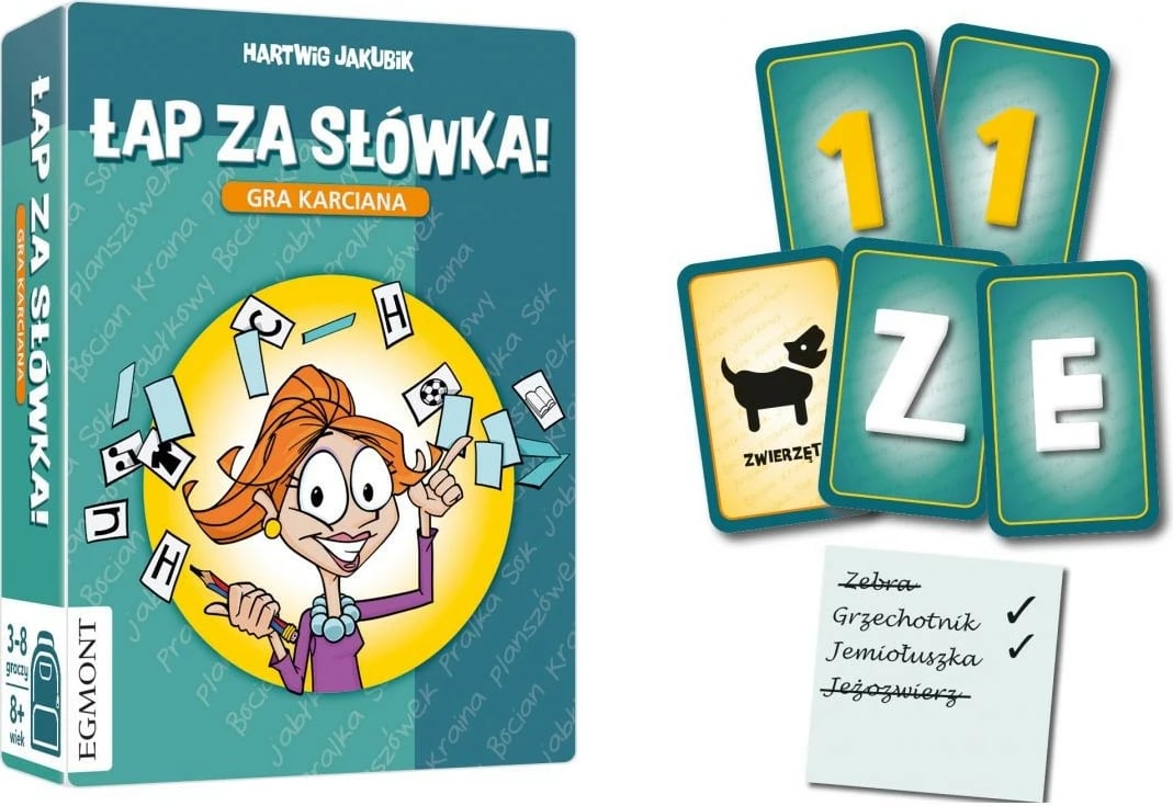 Lojë karte Egmont Word Catch, 3-8 lojtarë, 8+ vjeç