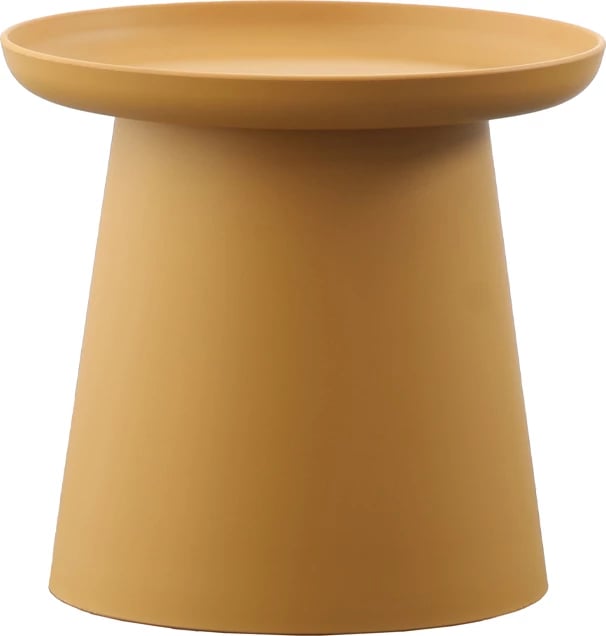 Tavolinë kafeje Tech, ngjyrë mustard, 50x50x46.5 cm