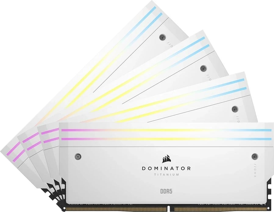RAM Memorje Corsair Dominator Titanium CMP64GX5M4B6000C36W, 64 GB (4x16 GB), DDR5, 6000 MHz, Bardhë