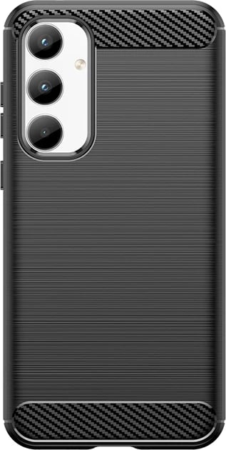 Mbështjellës Hurtel Carbon Case për Samsung Galaxy A35, i zi