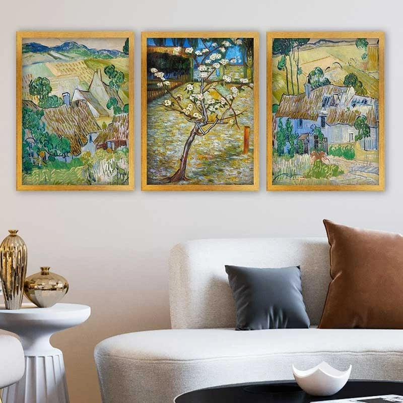 Pikturë dekorative me kornizë (3 copë), Wallity, 3AC_UN256347_5575