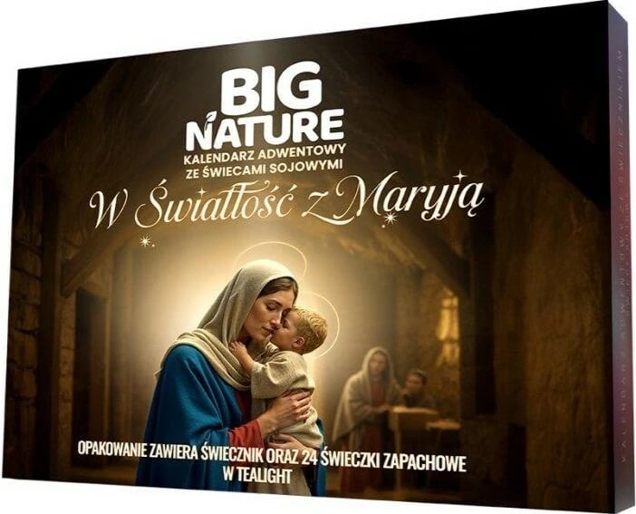 Kalendar Adventi me qirinj aromatikë Big Nature In Light with Mary, 24 copë