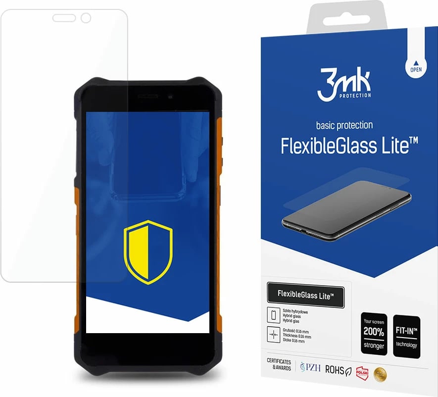 Xham hibrid mbrojtës për ekran, 3mk Protection FlexibleGlass Lite, për MyPhone Hammer Iron 3 LTE