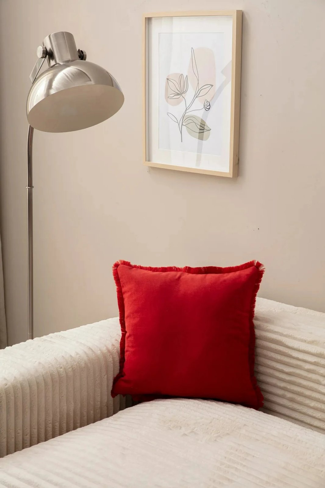 Jastëkë mbulesë, e kuqe, Evila Originals, 43x43cm