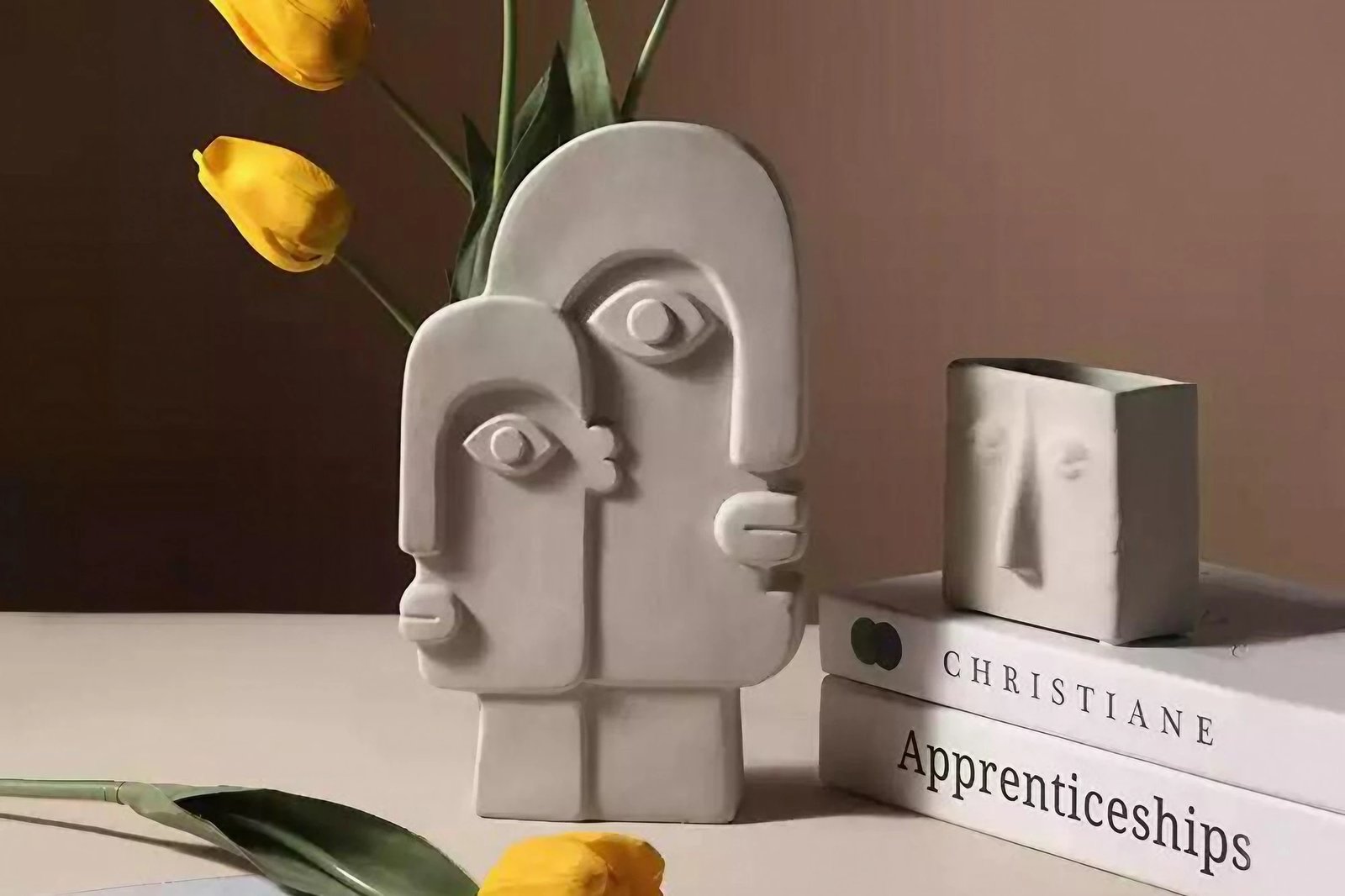 Vazo dekorative Evila Originals, krem, CY0087