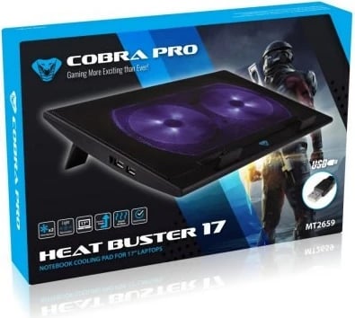 Mbajtëse ftohëse për laptop Media-Tech Heat Buster 17 MT2659, 15.6''/17''