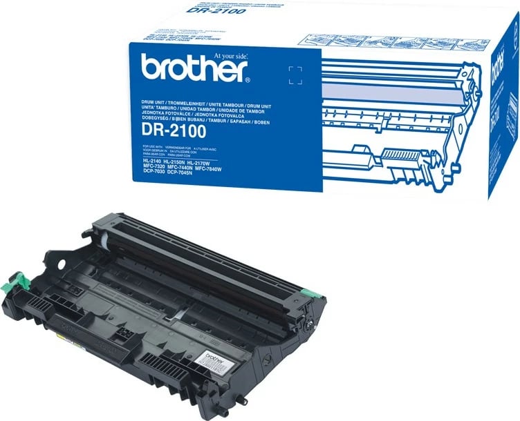 Trommel Brother DR-2100, origjinal, për printerë laserikë, deri 12,000 faqe, zi