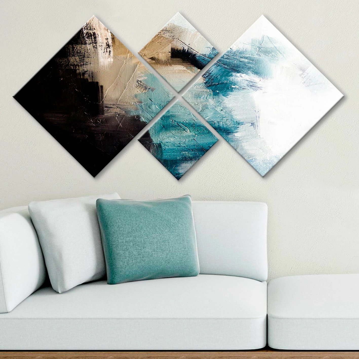 Pikturë dekorative MDF (4 copë), shumëngjyrëshe, 4MDF1540705037