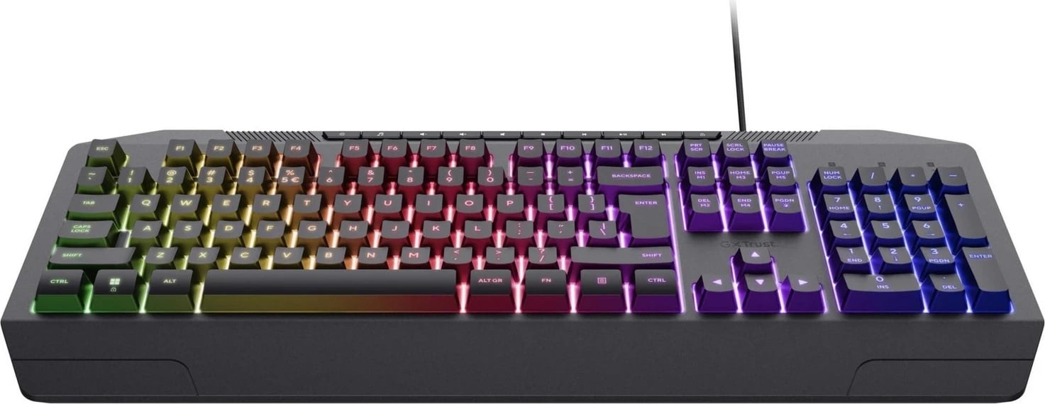 Tastierë për lojëra Trust GXT836 EVOCX, me ngjyra RGB