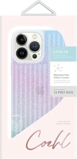 Mbështjellës UNIQ Coehl Linear për iPhone 14 Pro Max, blu dhe rozë