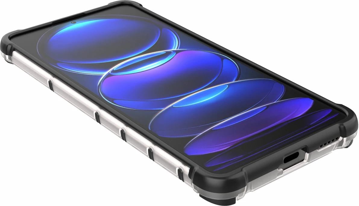 Mbështjellës Hurtel Honeycomb për Xiaomi Redmi Note 12 Pro+, kaltër