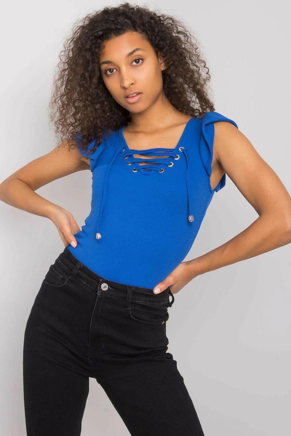 Bluzë Italy Moda model 167398, e kaltër