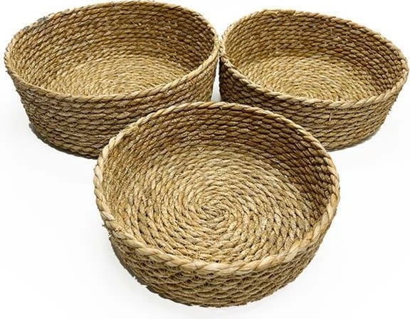 Set shporta NEXT 3 copë, Ø30xH11cm, Ø28xH9cm, Ø25xH8cm