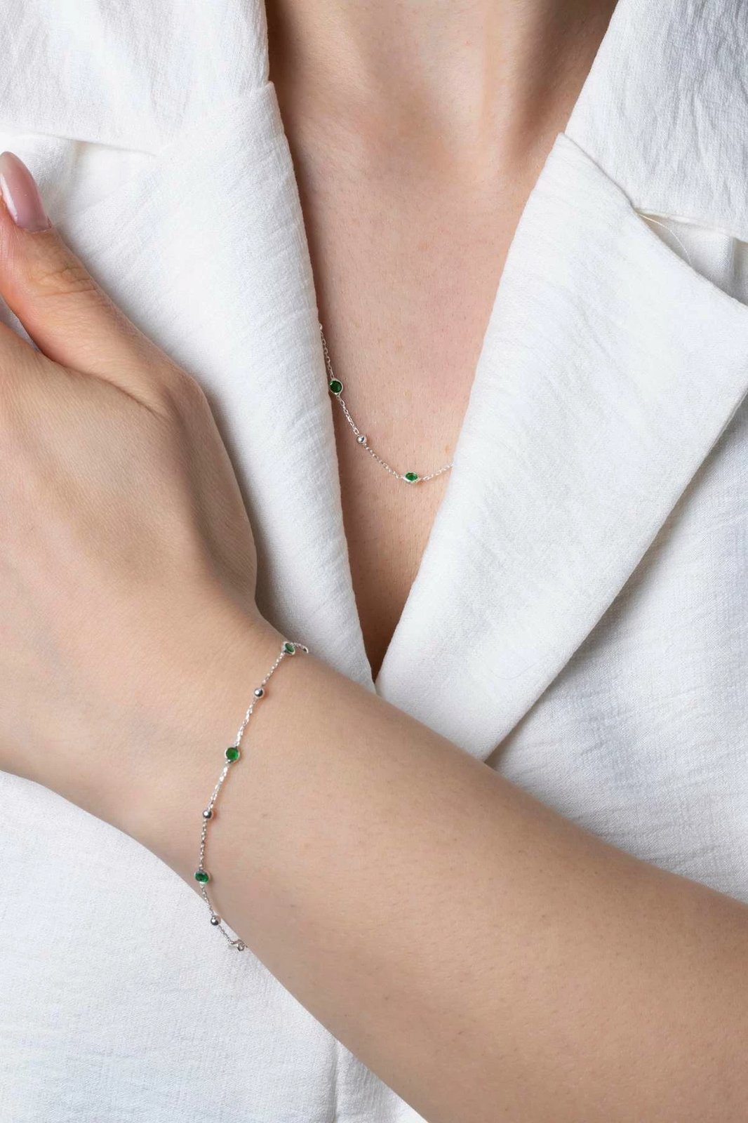 Byzylyk argjendi, ngjyrë e gjelbër, Jumeon TFNY65233