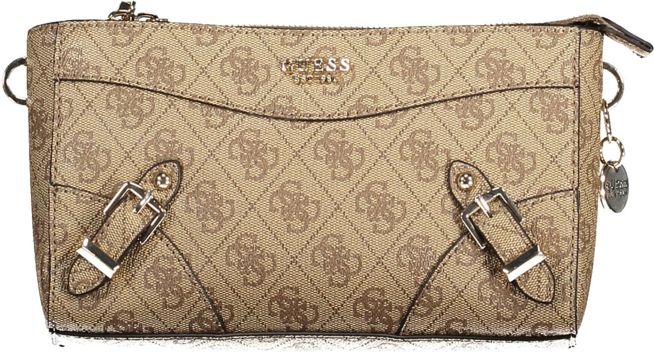 Çantë krahu për femra Guess Jeans, bezhë