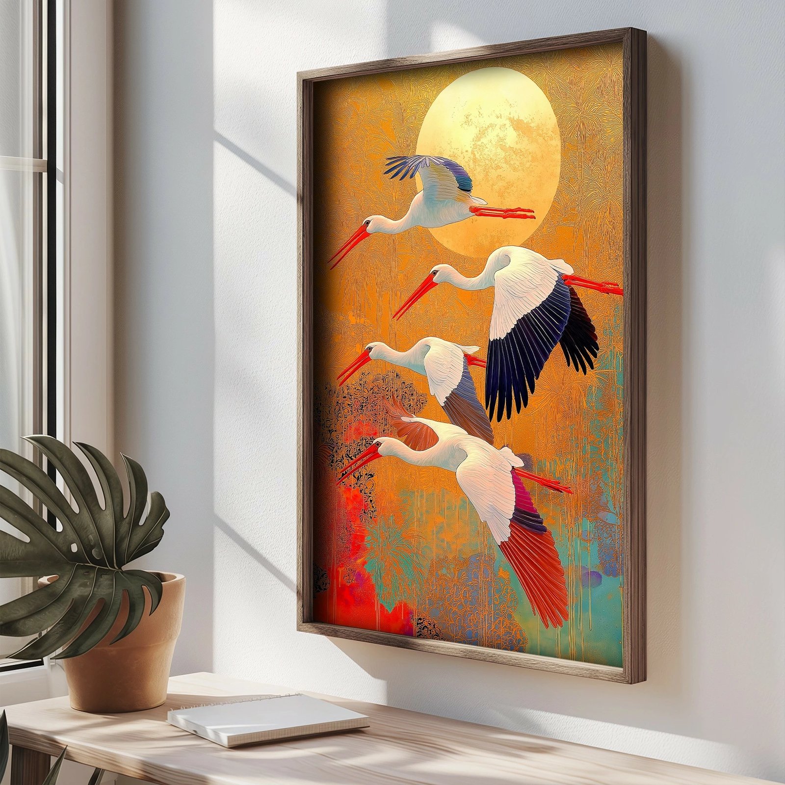 Pikturë dekorative me kornizë MDF, Wallity, TUN052-XL, shumëngjyrëshe, 50x70x3.5cm