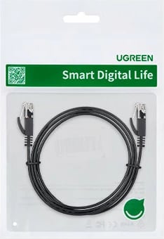 Kabllo rrjeti Ugreen NW102 50179, Cat 6, 12m, e zezë