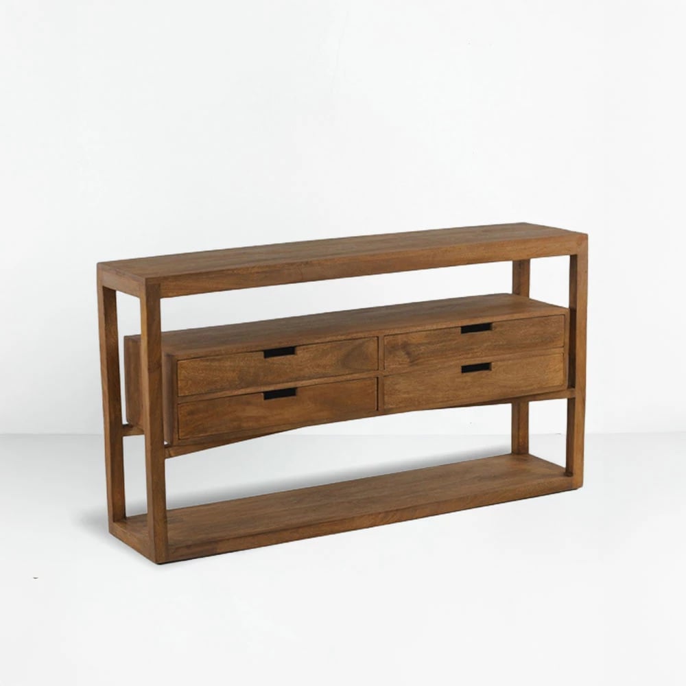 Konsol Elis, ngjyrë natyrale, 140x33x76cm