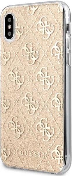 Mbështjellës Guess 4G Glitter për iPhone X/Xs, Ari