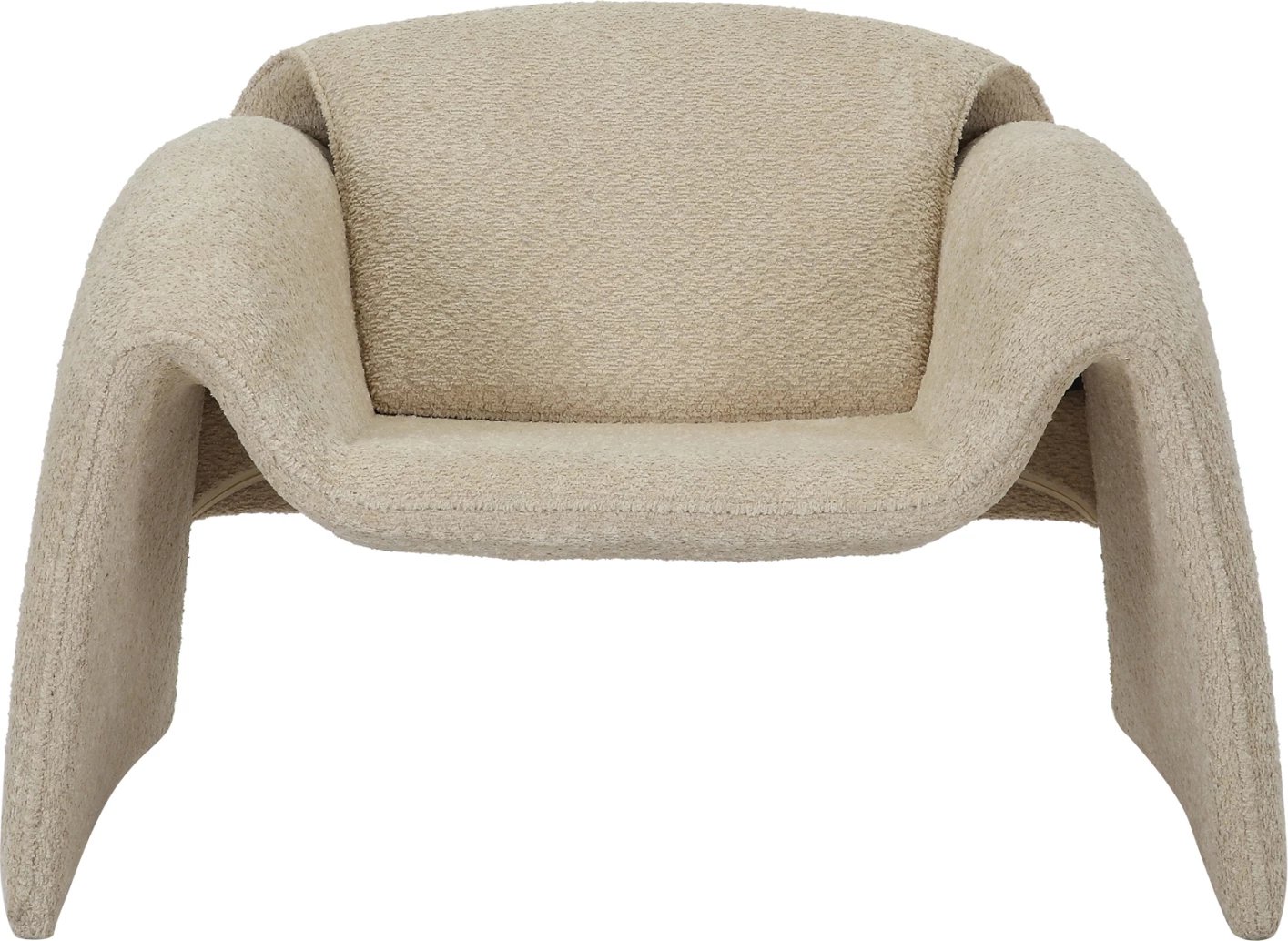 Fotel TREK, pëlhurë boucle, kornizë metali, 100x83x66H cm
