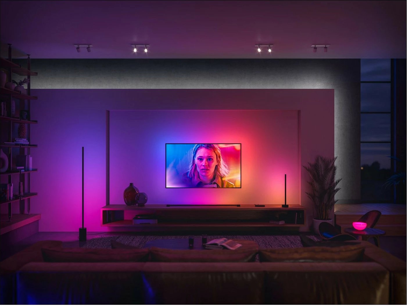 Llambë smart Philips Hue 915005987201, LED, 2550 lm, 25000 orë, e zezë
