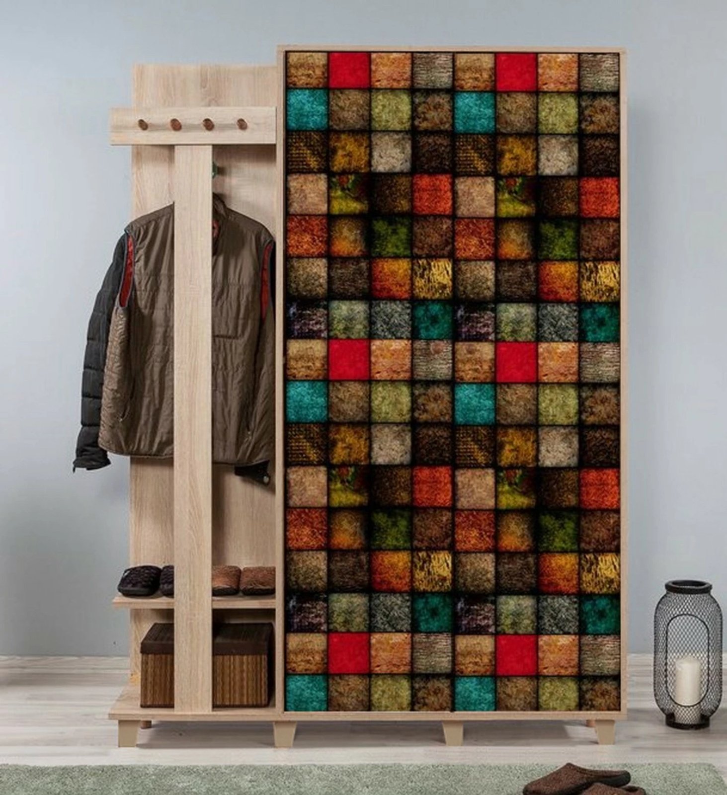 Stendë korridori, ngjyrë lisi Sonoma, dizajn modern, Garmanto 135-723