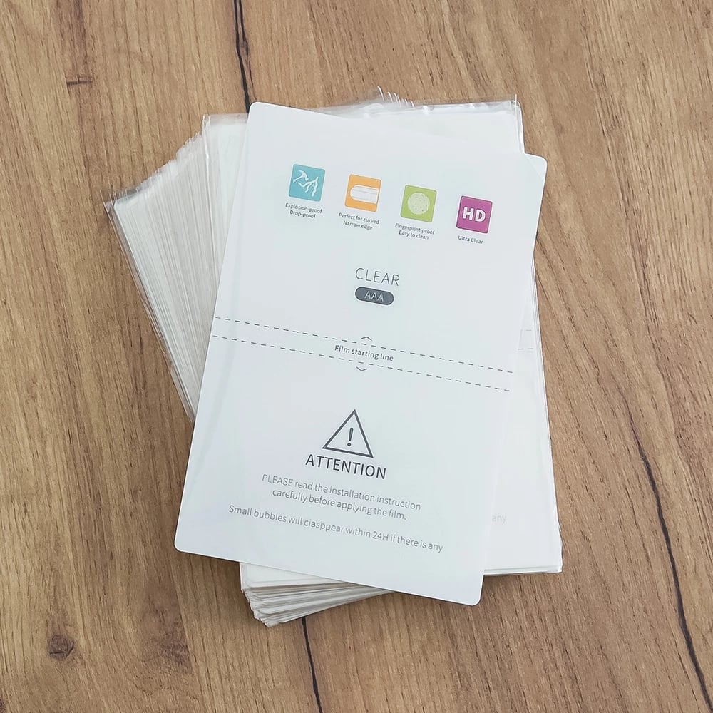 Mbrojtëse ekrani hidrogel Hurtel, 50 copë, 18x12cm, Transparente