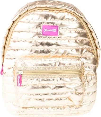 Çantë shpine Nice Girabrilla Puff Backpack, për vajza, Gold