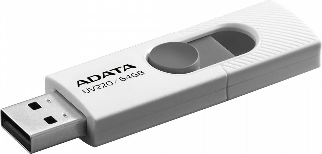 USB flash Adata UV220 64GB USB 2.0 bardhë-gri