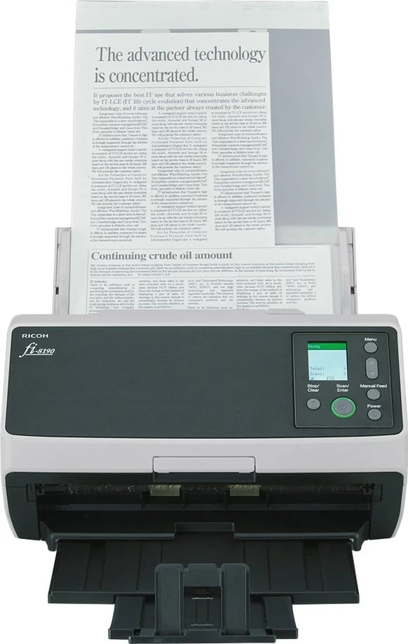 Skaner dokumentesh Fujitsu Ricoh fi-8190, 600x600 DPI, 90ppm, ADF, i zi/gri Skaner dokumentesh Fujitsu Ricoh fi-8190, 600x600 DPI, 90ppm, ADF, i zi/gri
