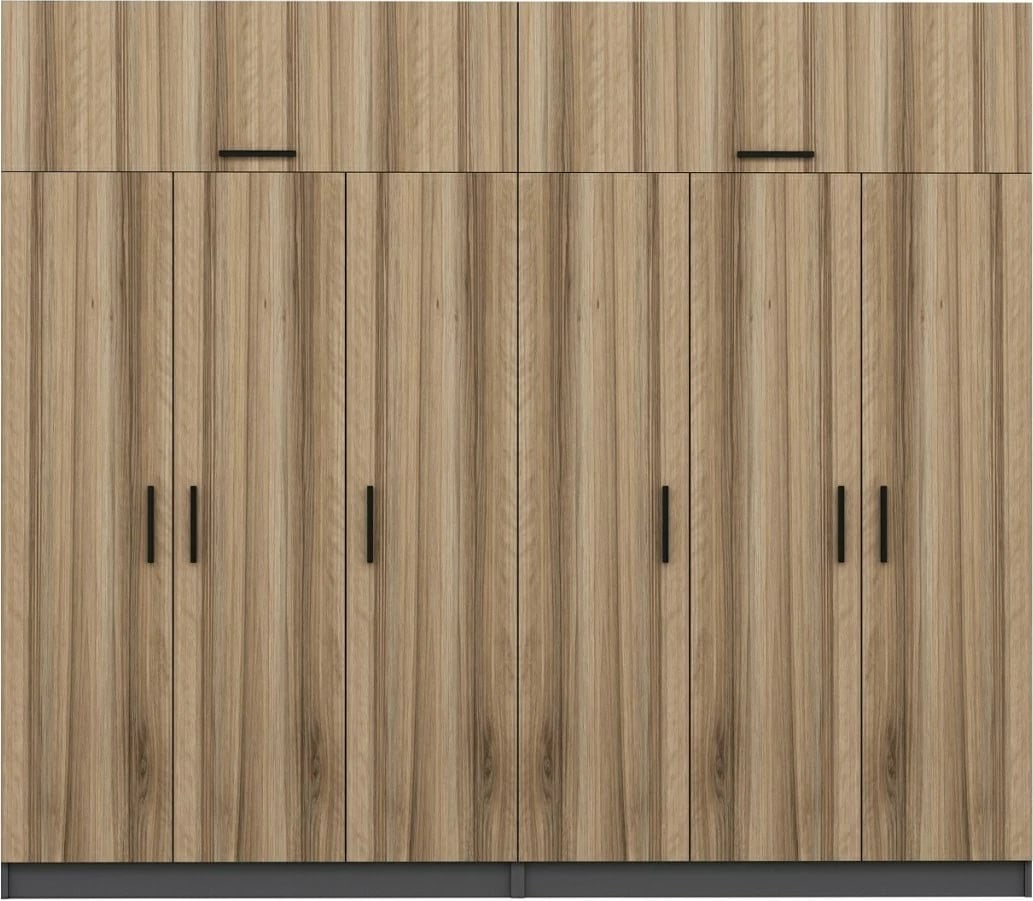 Dollap Skye Decor, ngjyrë dore, 270x235x52cm, 10 pjesë