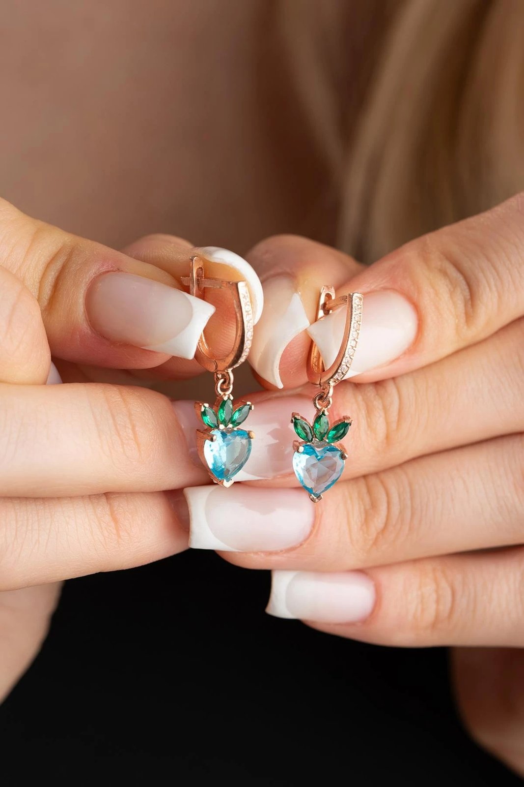 Vathë argjendi Jumeon, ngjyrë rozë ari, jeshile, kaltër, NRZ999262