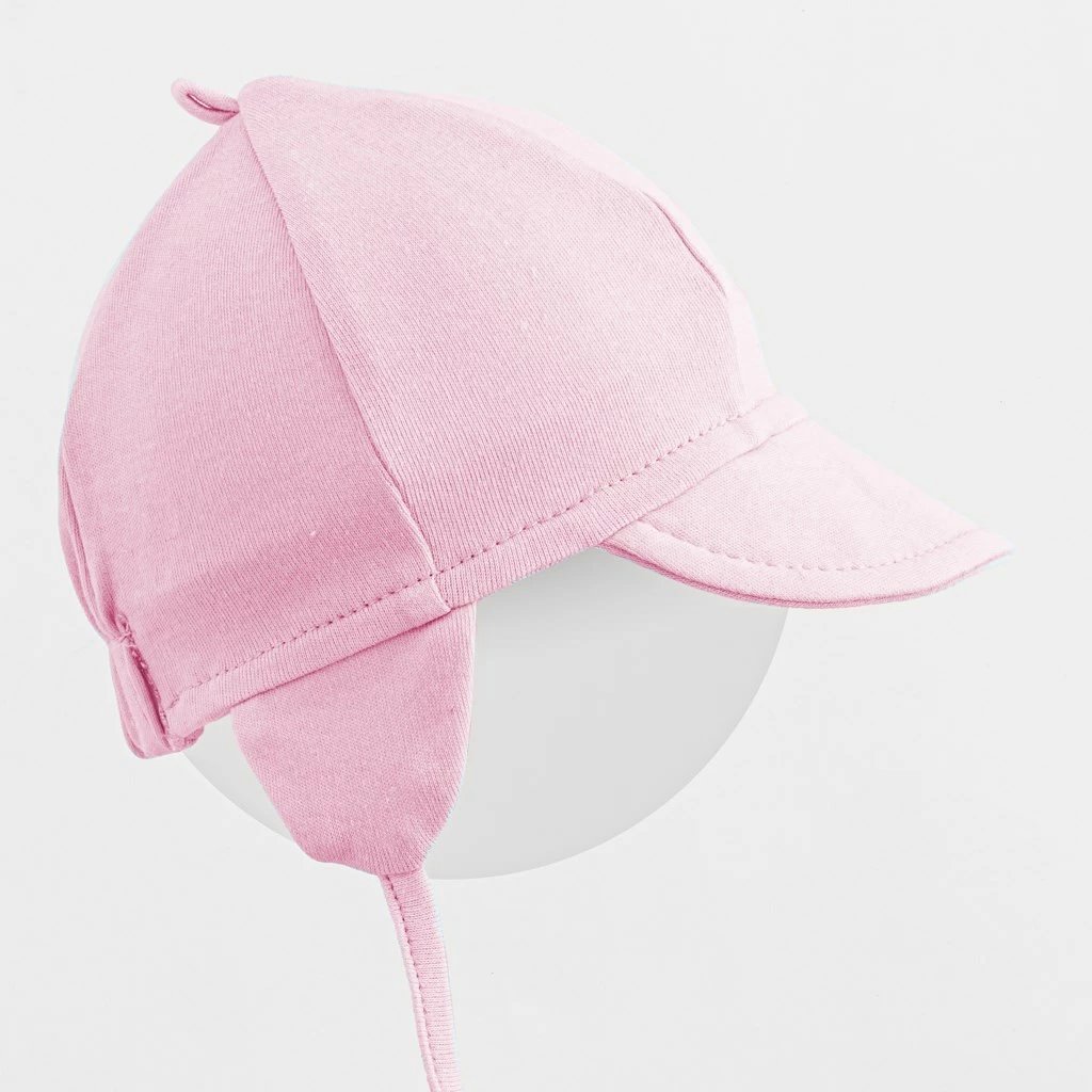 Kapelë bebe me strehë, NEW BABY Casually Dressed, 100% pambuk, madhësi 56/62, rozë