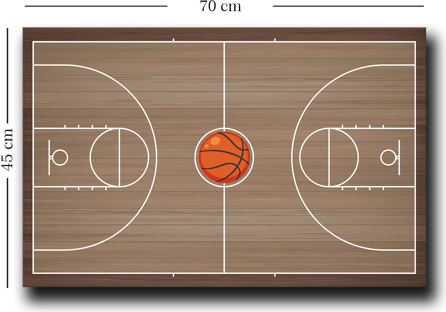 Pikturë dekorative në kanavacë, ngjyrë kafe dhe e bardhë, Wallity, 45x70cm