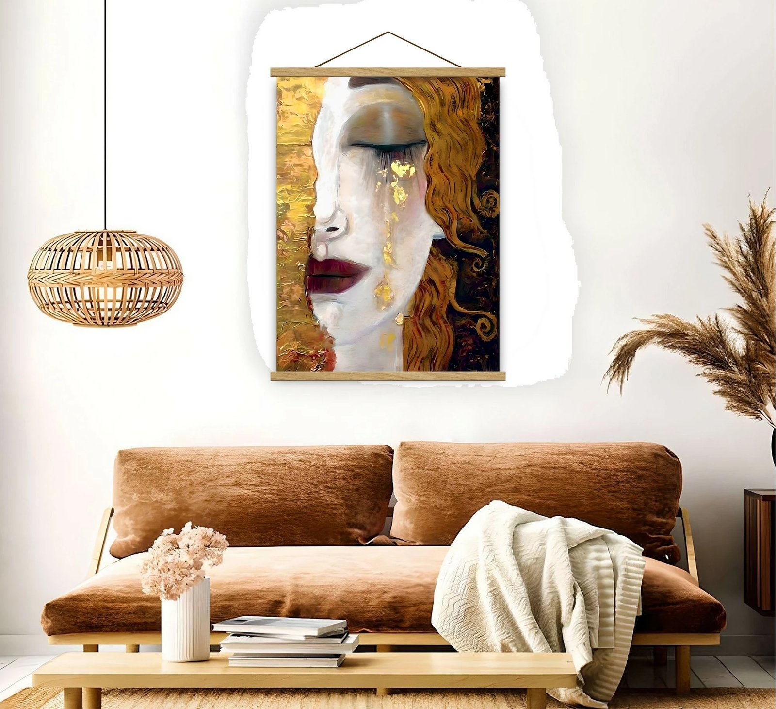 Pikturë dekorative me kornizë, shumëngjyrëshe, MRG49, 50x70cm