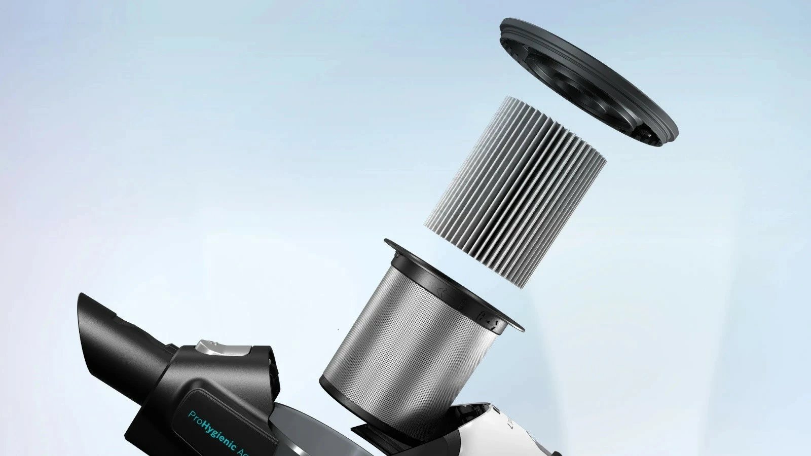 Fshesë me korrent vertikale Bosch Unlimited 7 ProHygienic Aqua BCS71HYG1, pa kabllo, 0.3L, e bardhë, me aksesorë