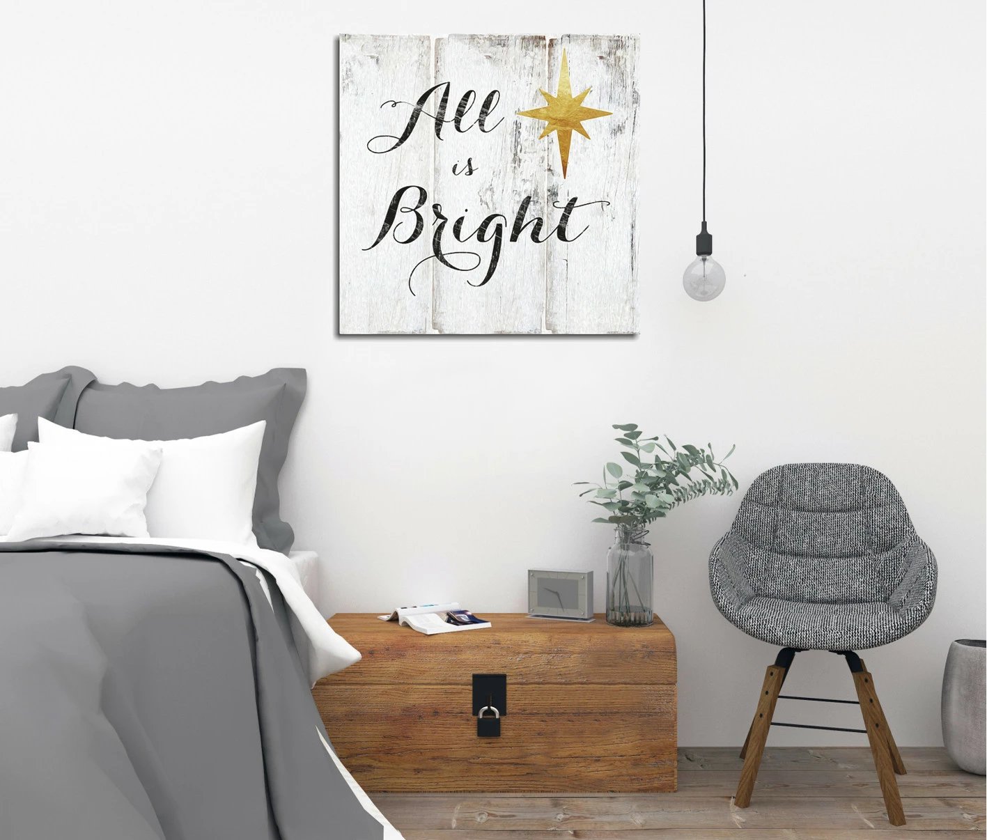 Pikturë dekorative në kanavacë, shumëngjyrëshe, Wallity, KC188, 45x45cm