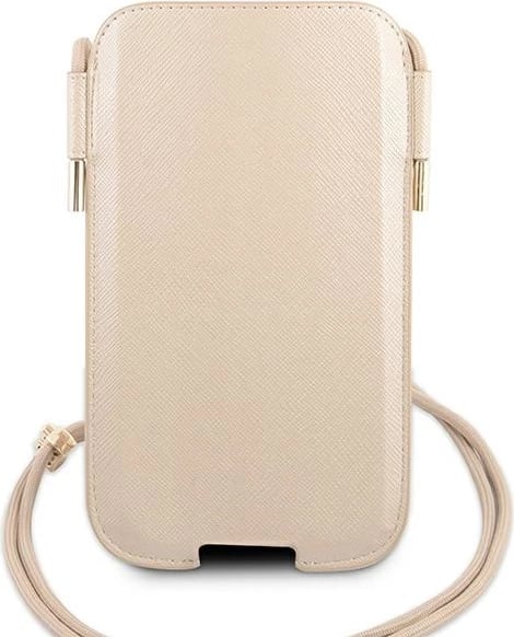 Mbështjellës telefoni Guess Saffiano, GUE001294, për iPhone 12/12 Pro 6.1", Ari