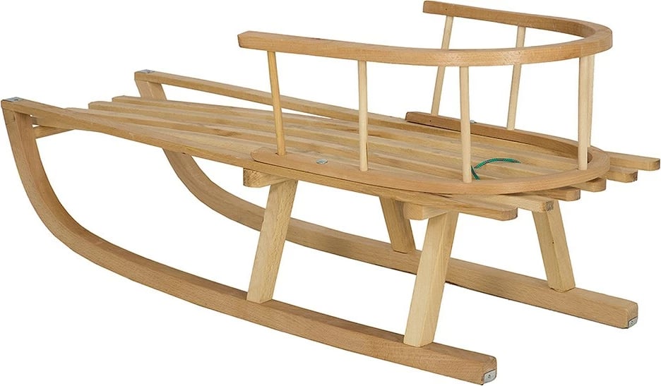 Sanie druri, BAYO, me mbështetëse dhe litar, 90 cm, ngjyrë natyrale