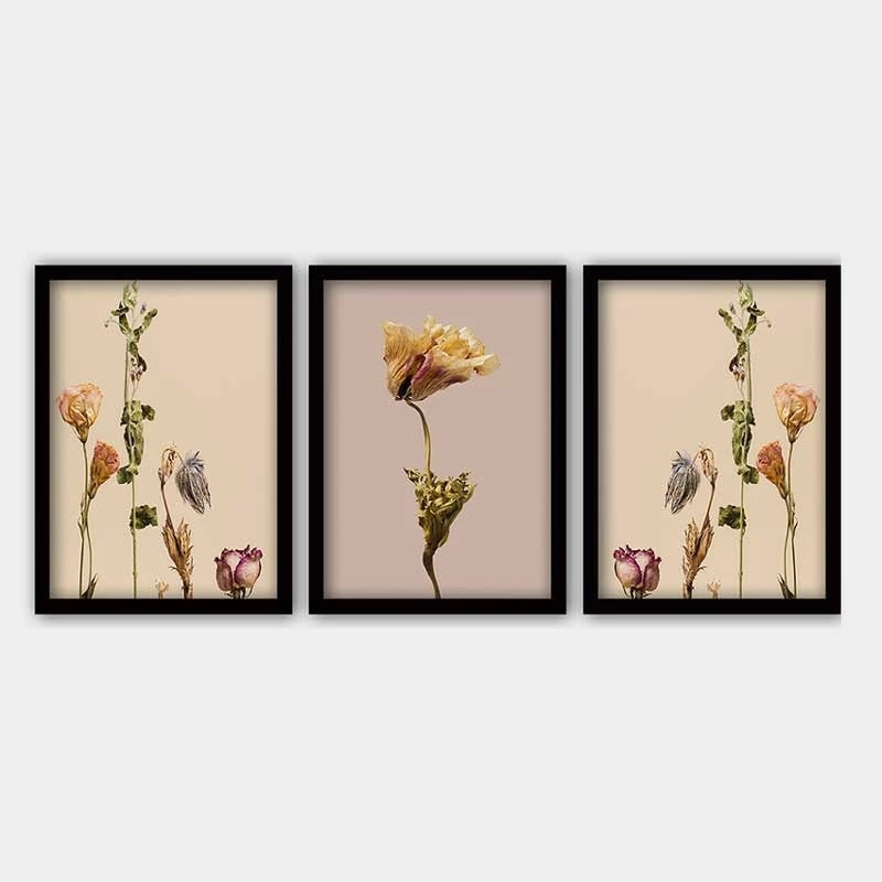 Pikturë dekorative me kornizë (3 copë), Wallity, 3SC_4540429_3545