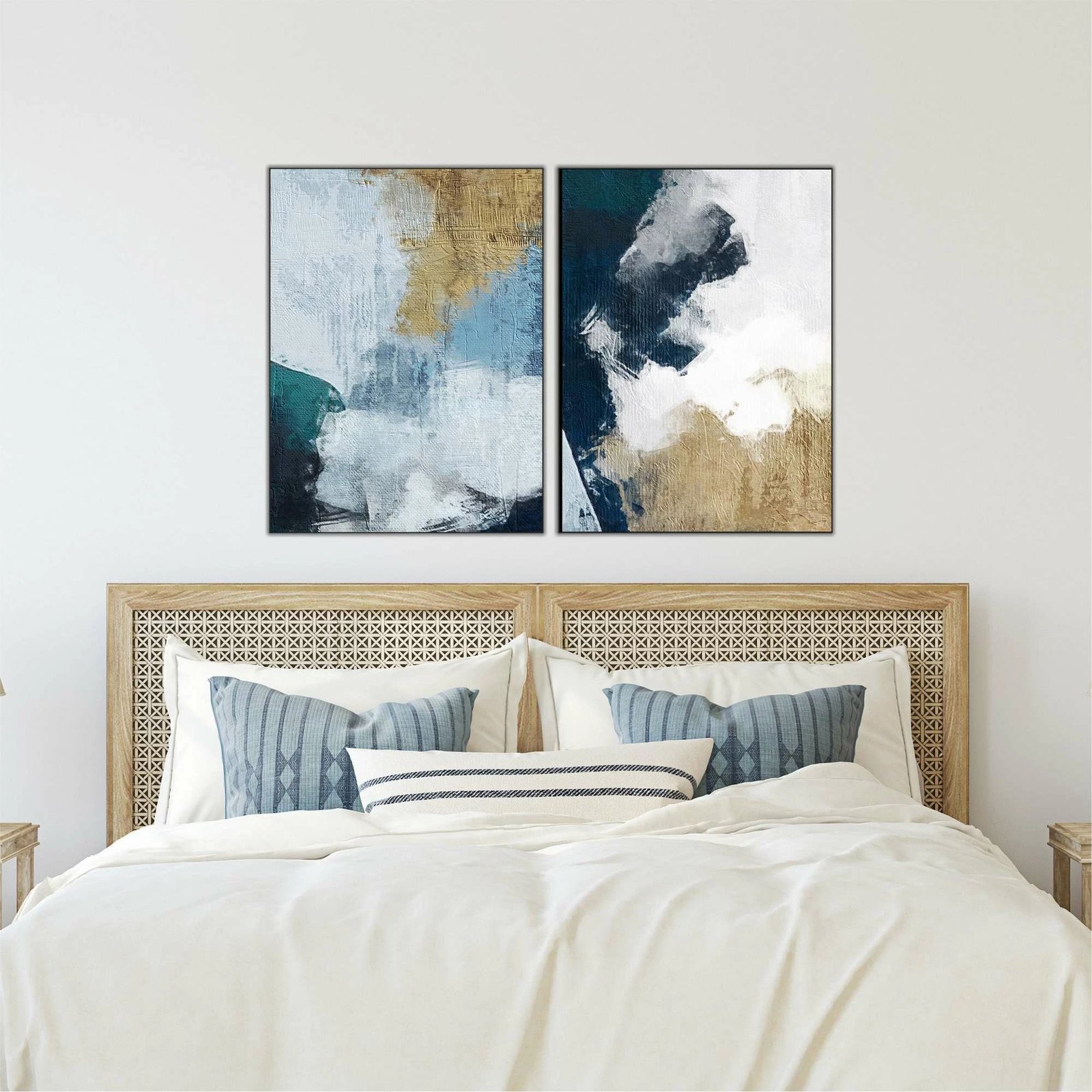 Pikturë dekorative MDF (2 copë), Wallity, shumëngjyrëshe, 60x80cm