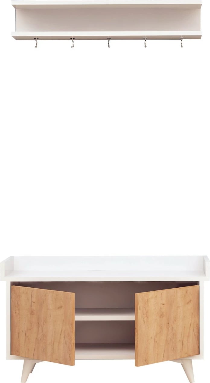 Stendë korridori Hanah Home, Stato, ngjyrë lis dhe e bardhë