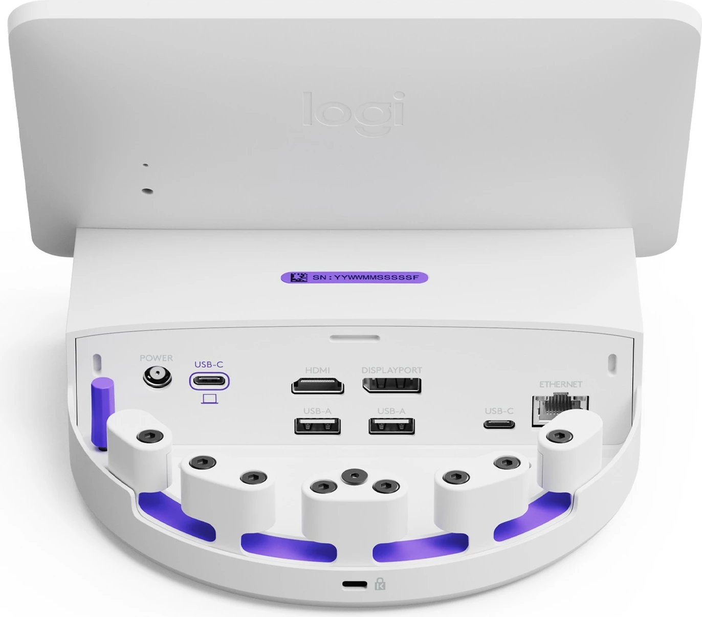 Docking station Logitech Dock Flex, 8 inch, IPS, Bluetooth 5.0, Wi-Fi, bardhë